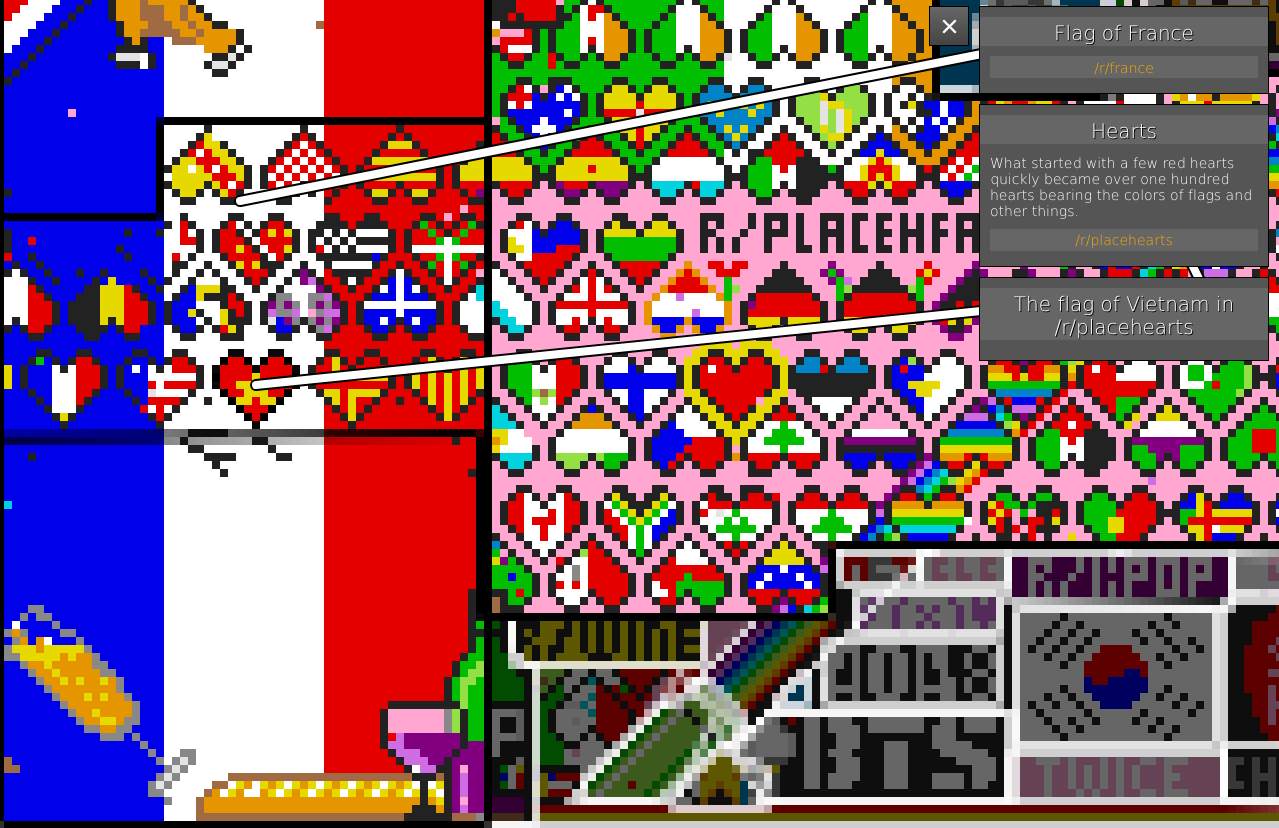 vietnam peace of heart in r/place [2017]
